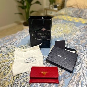 Prada Saffiano Leather Wallet / Passport holder